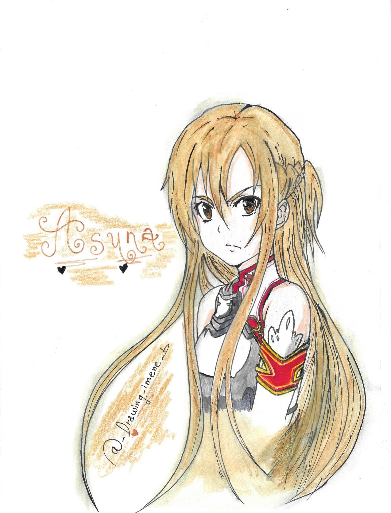 Asuna Sao, dessin manga 2019