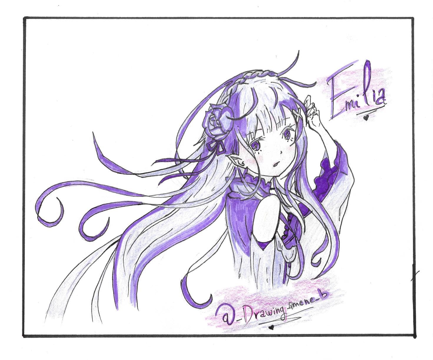 Emilia Rezero, dessin manga 2019