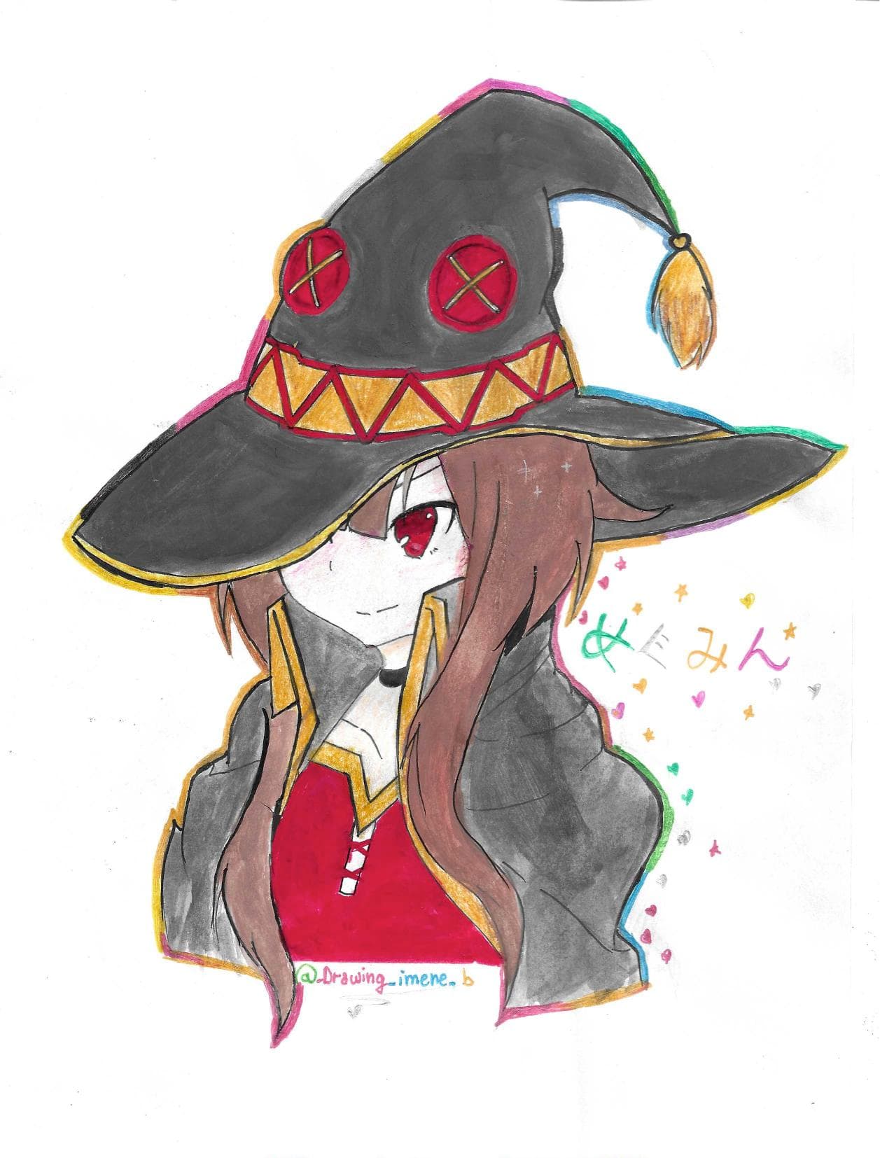 Megumin Sorciere, dessin manga 2019