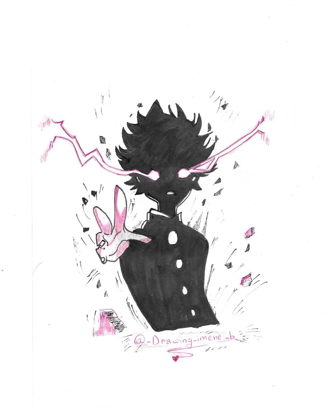 Silhouette Electrique, dessin manga 2019